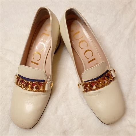 gucci sylvie loafer white|Gucci fringe loafer.